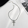 Alloy Cross Pendant Necklaces for Women WH-WG80F80-01-3