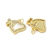 Valentine"s Day Brass Micro Pave Clear Cubic Zirconia Pendants KK-B083-41B-G-2
