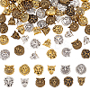 96Pcs 12 Style Zinc Alloy Beads FIND-AR0003-65-1