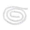 Transparent Electroplate Glass Beads Strands EGLA-F156-AB06-2
