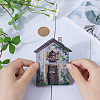 Wood Fairy Door for Garden Yard Tree Decoration AJEW-WH20002-58A-3