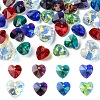 40Pcs 8 Colors Electroplate Glass Charms GGLA-YW0001-16-1