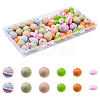 Food Grade Eco-Friendly Silicone Focal Beads SIL-YW0001-72A-1
