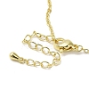 Brass Micro Pave Cubic Zirconia Pendant Necklace NJEW-B082-02G-01-3