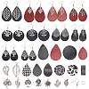 DIY PU Leather Dangle Earring Making Kits DIY-SC0001-35-1