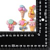 40Pcs 5 Styles Dessert Theme Opaque Resin Cabochons RESI-CJ0003-03-8