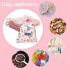 100Pcs Gold Stamping Heart Organza Gift Bags OP-PH0001-37B-6