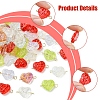 50Pcs Glass Connector Charms PALLOY-FZ00019-3