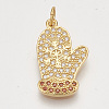Brass Cubic Zirconia Pendants & Stud Earrings & Adjustable Rings Jewelry Sets SJEW-S043-09-6