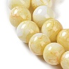 Baking Paint Glass Bead Strands GLAA-H031-01A-03-4