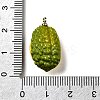 Brass Acrylic Pendants OACR-R006-03G-01-3