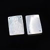 Natural White Shell Pendants SSHEL-D083-28-2