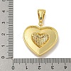 Brass Micro Pave Cubic Zirconia Pendants KK-N254-131G-3
