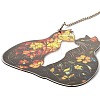 Stained Acrylic & Iron Suncatchers HJEW-F022-01C-4