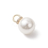 3Pcs 3 Styles Shell Pearl Pendants PALLOY-JF04937-4