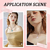 6Pcs 3 Styles Crystal Holder Cage Necklace MAK-SC0001-41P-6
