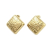 Ion Plating(IP) 304 Stainless Steel Stud Earrings for Women EJEW-N054-33G-1