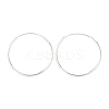 925 Sterling Silver Huggie Hoop Earrings EJEW-C179-05C-S-4