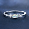Alloy Rhinestone Plain Band Rings PW-WG1313D-03-2
