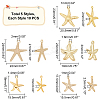 50Pcs 5 Style Iron & Alloy & Brass Pendants FIND-PH0005-62-2