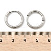 Tarnish Resistant 202 Stainless Steel Huggie Hoop Earrings LS-EJEW-F111A-17mm-P-3