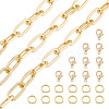 DIY Aluminium Paperclip Chains Bracelets/Necklaces Making Kit DIY-TA0012-91G-3