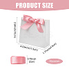 White Cardboard Paper Wedding Candy Boxes with Ribbon CON-FZC0002-002C-4