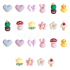 22Pcs 11 Styles Opaque Cute Resin Cabochons JX229A-1