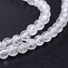 Natural Quartz Crystal Round Beads Strands G-J303-01-10mm-3