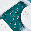 28Pcs 2 Colors 201 Stainless Steel Clip-on Earring Settings STAS-DC0016-90-5