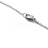 Non-Tarnish 304 Stainless Steel Pendant Necklaces NJEW-G120-02P-4