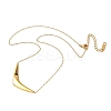 304 Stainless Steel V Shaped Pendant Necklaces for Women LS-NJEW-Z086-01G-2