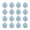 Platinum Plated Alloy Enamel Charms ENAM-S118-04D-P-2