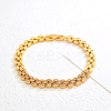 Elegant Brass Micro Pave Clear Cubic Zirconia Link Chain Bracelets for Women KC6385-2