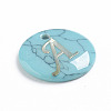 Synthetic Turquoise Charms G-L561-001A-2