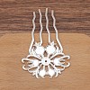 Alloy Hair Comb Finding PW-WGAD31C-01-1