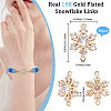 10Pcs Brass Micro Pave Clear Cubic Zirconia Connector Charms ZIRC-BBC0002-86A-2