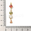 Rack Plating Brass Micro Pave Cubic Zirconia Pendants X-KK-Q795-09G-3