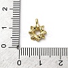 Brass Micro Pave Cubic Zirconia Charms KK-Q070-01F-G-3