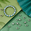 24Pcs Grooved Stainless Steel European Beads STAS-HS0001-81B-5