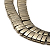 Electroplated Non-magnetic Synthetic Hematite Beads Strands G-G089-A02-03-3