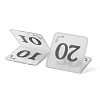 Acrylic Tent Table Number Sign AJEW-XCP0002-11-3