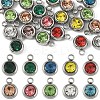 20Pcs 303 Stainless Steel Rhinestone Charms STAS-YW0001-17-1