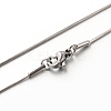 Tarnish Resistant 304 Stainless Steel Snake Chain Necklaces LS-STAS-M174-020P-B-1