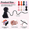 8 Skeins 8 Colors Braided Cotton String Threads for Crafts Knitting Making OCOR-TA0003-56-4