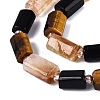 Natural Mixed Obsidian & Citrine & Tiger Eye Strands G-Q614-01A-05-4