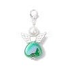 Heart Angel Acrylic Pendant Decorations HJEW-JM03653-4