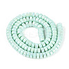 AB Color Plated Opaque Glass Beads Strands GLAA-T026-3x6mm-P04-2