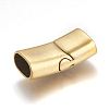 304 Stainless Steel Magnetic Clasps with Glue-in Ends STAS-P224-01G-3