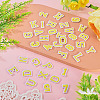 36Pcs 2 Sets 2 Styles Letter A~Z & Number 0~9 Polyester Embroidery Sew On Patches Sets PATC-TA0001-55D-4